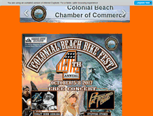 Tablet Screenshot of colonialbeachbikefest.com